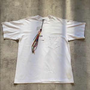 Msgm oversized white t-shirt